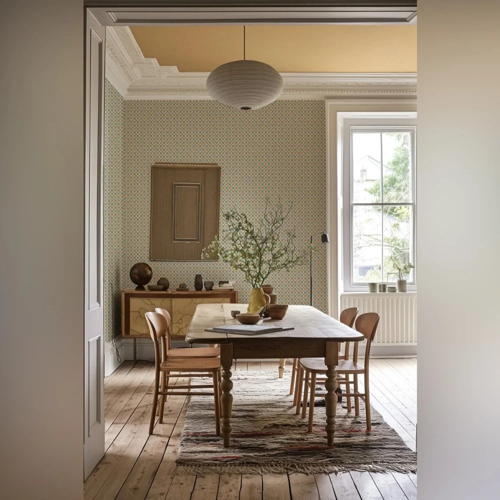 Anthropologie Annika Reed Studios Solstice Sun Solar Wallpaper NWT